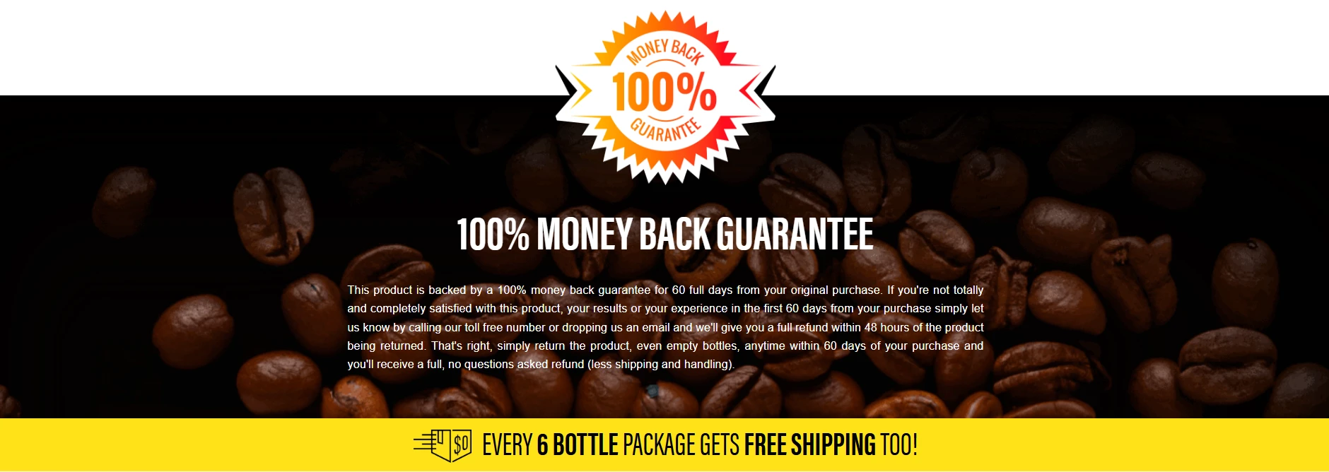 java Burn money back guarantee